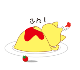 omelet cat sticker #424937