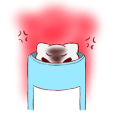 Stamp of ferrets entered in a can sticker #425416