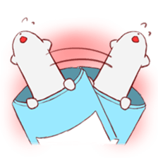 Stamp of ferrets entered in a can sticker #425420