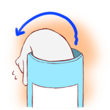 Stamp of ferrets entered in a can sticker #425426