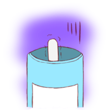 Stamp of ferrets entered in a can sticker #425427