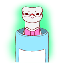 Stamp of ferrets entered in a can sticker #425435