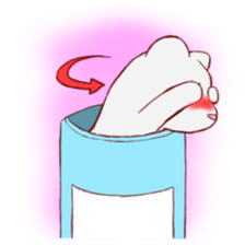 Stamp of ferrets entered in a can sticker #425438