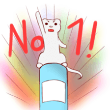 Stamp of ferrets entered in a can sticker #425439