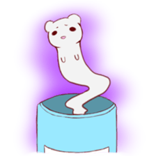 Stamp of ferrets entered in a can sticker #425440