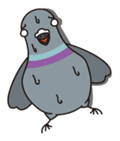 Pigeon and Sparrow Sticker(Japanese) sticker #426223