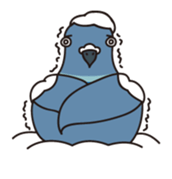 Pigeon and Sparrow Sticker(Japanese) sticker #426225