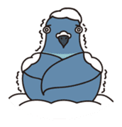 Pigeon and Sparrow Sticker(Japanese) sticker #426225