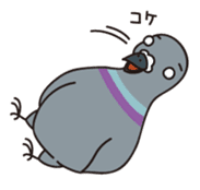 Pigeon and Sparrow Sticker(Japanese) sticker #426229