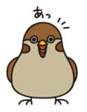 Pigeon and Sparrow Sticker(Japanese) sticker #426242