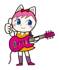 Cat Guitar sticker #426507