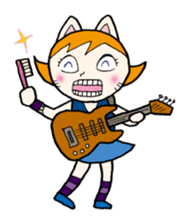 Cat Guitar sticker #426514