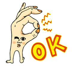 The hand got legs PART1(English version) sticker #426570