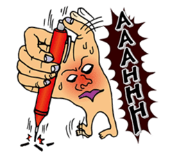 The hand got legs PART1(English version) sticker #426578