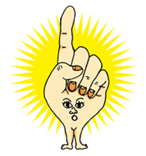 The hand got legs PART1(English version) sticker #426590