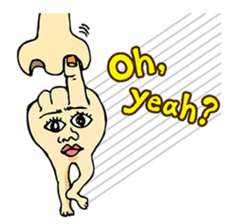 The hand got legs PART1(English version) sticker #426593