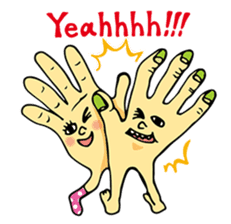 The hand got legs PART1(English version) sticker #426596
