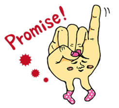 The hand got legs PART1(English version) sticker #426598