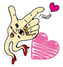 The hand got legs PART1(English version) sticker #426599