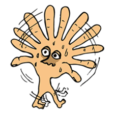 The hand got legs PART1(English version) sticker #426604