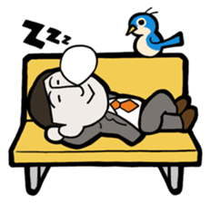 "RYMAN-KUN" Japanese office worker sticker #427313