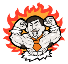 "RYMAN-KUN" Japanese office worker sticker #427317