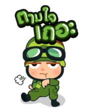 Khwam Suk - Army costume sticker #429099