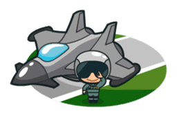 Khwam Suk - Army costume sticker #429102