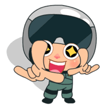 Khwam Suk - Army costume sticker #429109