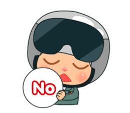 Khwam Suk - Army costume sticker #429111