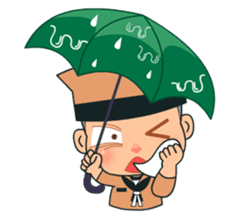 Khwam Suk - Army costume sticker #429122