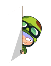 Khwam Suk - Army costume sticker #429128