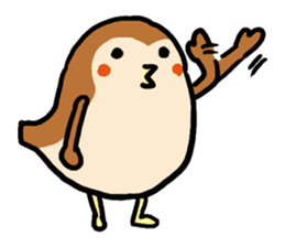 Cute sparrow, Chunta sticker #429411