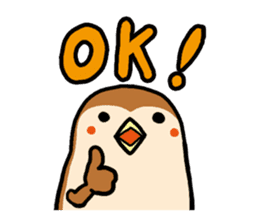 Cute sparrow, Chunta sticker #429417