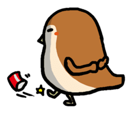 Cute sparrow, Chunta sticker #429427