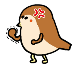 Cute sparrow, Chunta sticker #429446