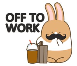 Mokatokki Coffee Rabbit sticker #430109