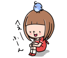 Blue Bird and Eco sticker #430805