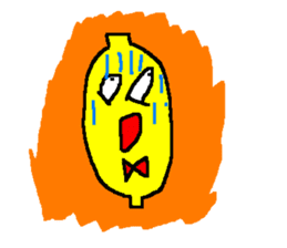 Bow tie lemon sticker #430812