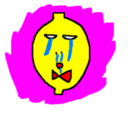 Bow tie lemon sticker #430822