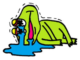 Frog boy and Frog girl sticker #431579