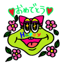 Frog boy and Frog girl sticker #431607