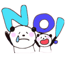 We love panda stamp sticker #432050