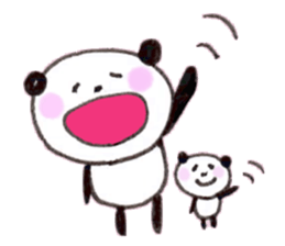 We love panda stamp sticker #432051