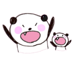 We love panda stamp sticker #432054