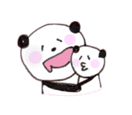 We love panda stamp sticker #432057