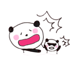 We love panda stamp sticker #432058