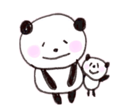 We love panda stamp sticker #432060