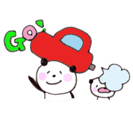 We love panda stamp sticker #432064