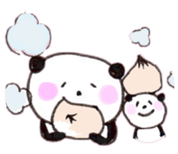 We love panda stamp sticker #432066